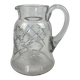 Antique Baccarat water jug in cut crystal with bevels.