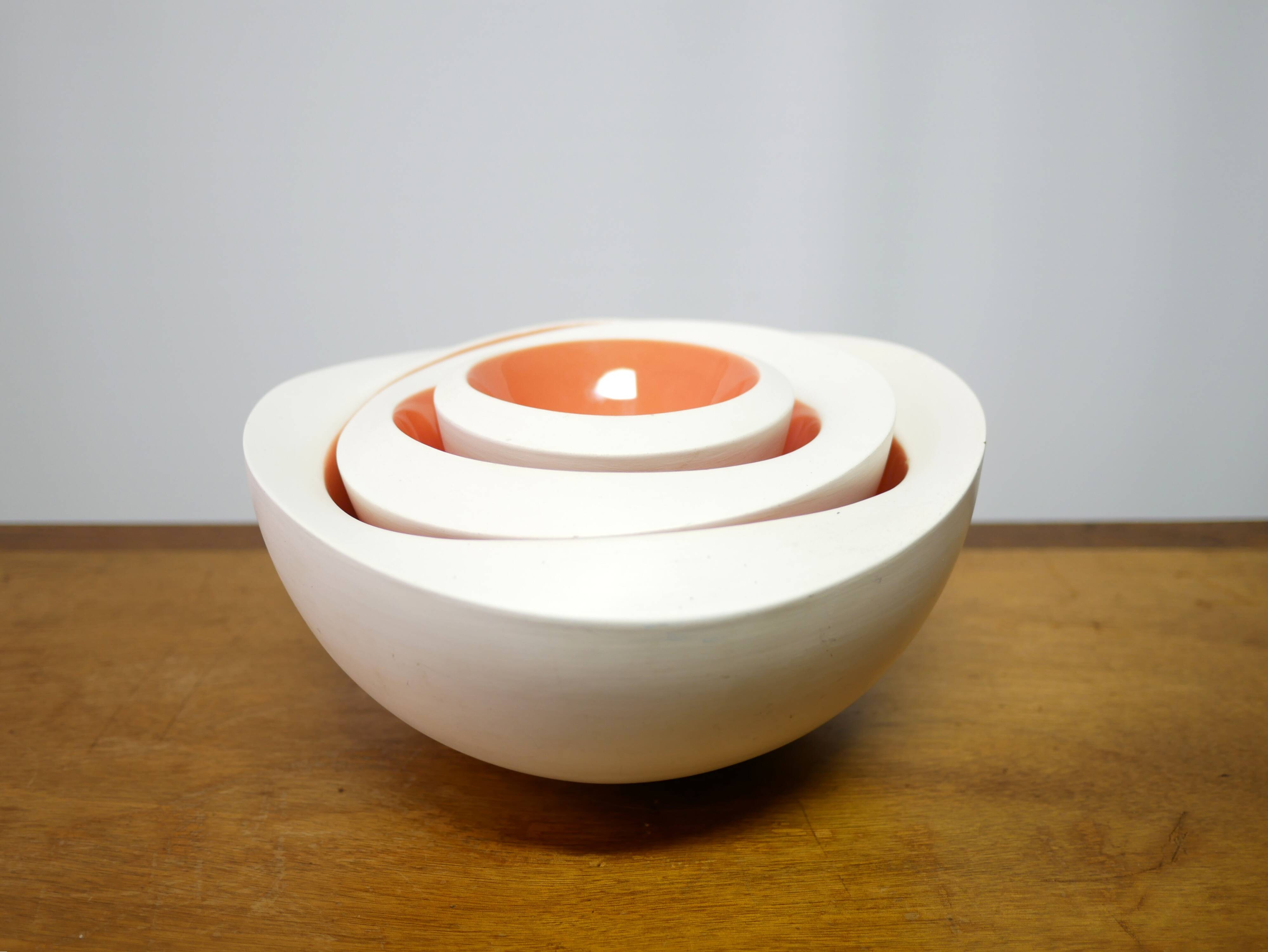 Set of 3 ceramic bowls by Olav Slingerland, Netherlands