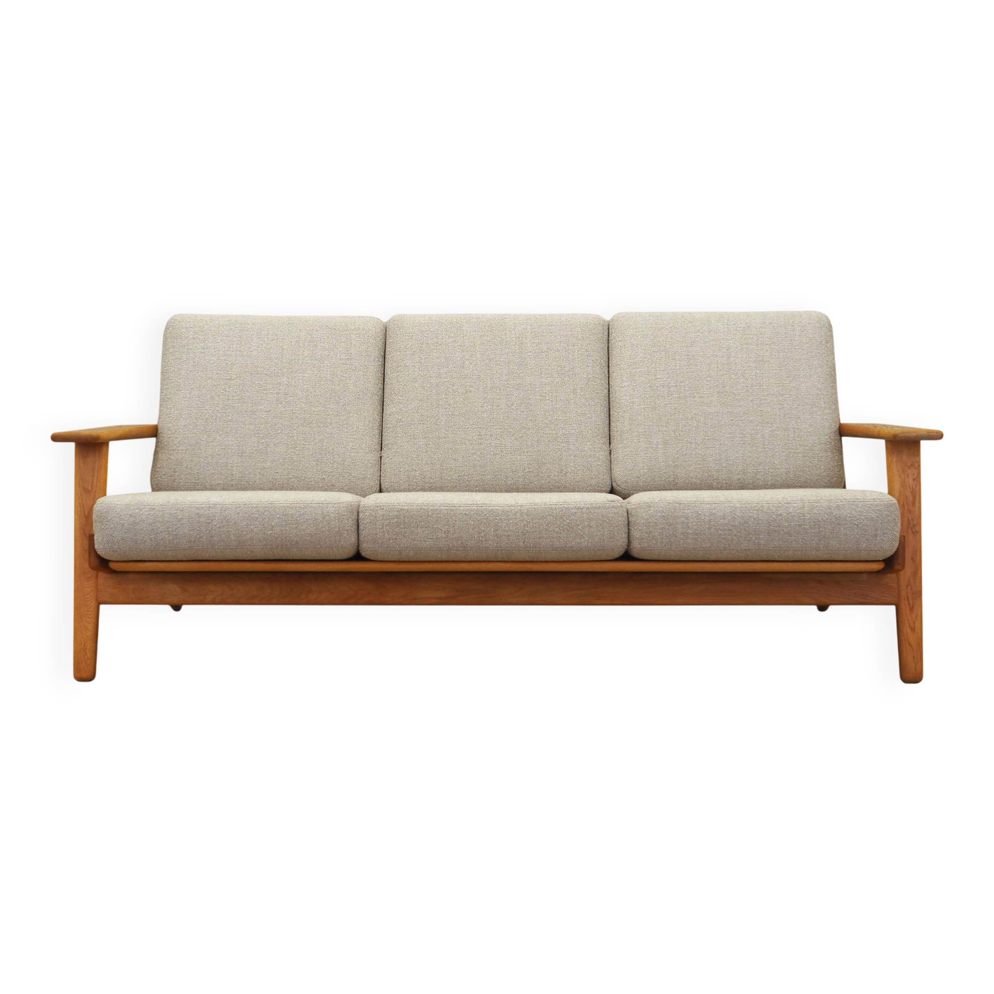 Oak sofa, Danish design, 1960s, designer: Hans J. Wegner, manufacturer: Get