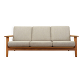 Canapé danois en chêne par Hans J. Wegner, années 1960