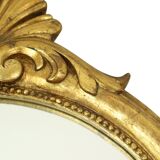 Gilded Baroque Style Mirror With Console Acanthus France