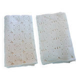 2 antique handmade crochet bedspreads