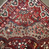 Tapis persan vintage en laine rouge tissée à la main - 211x306cm