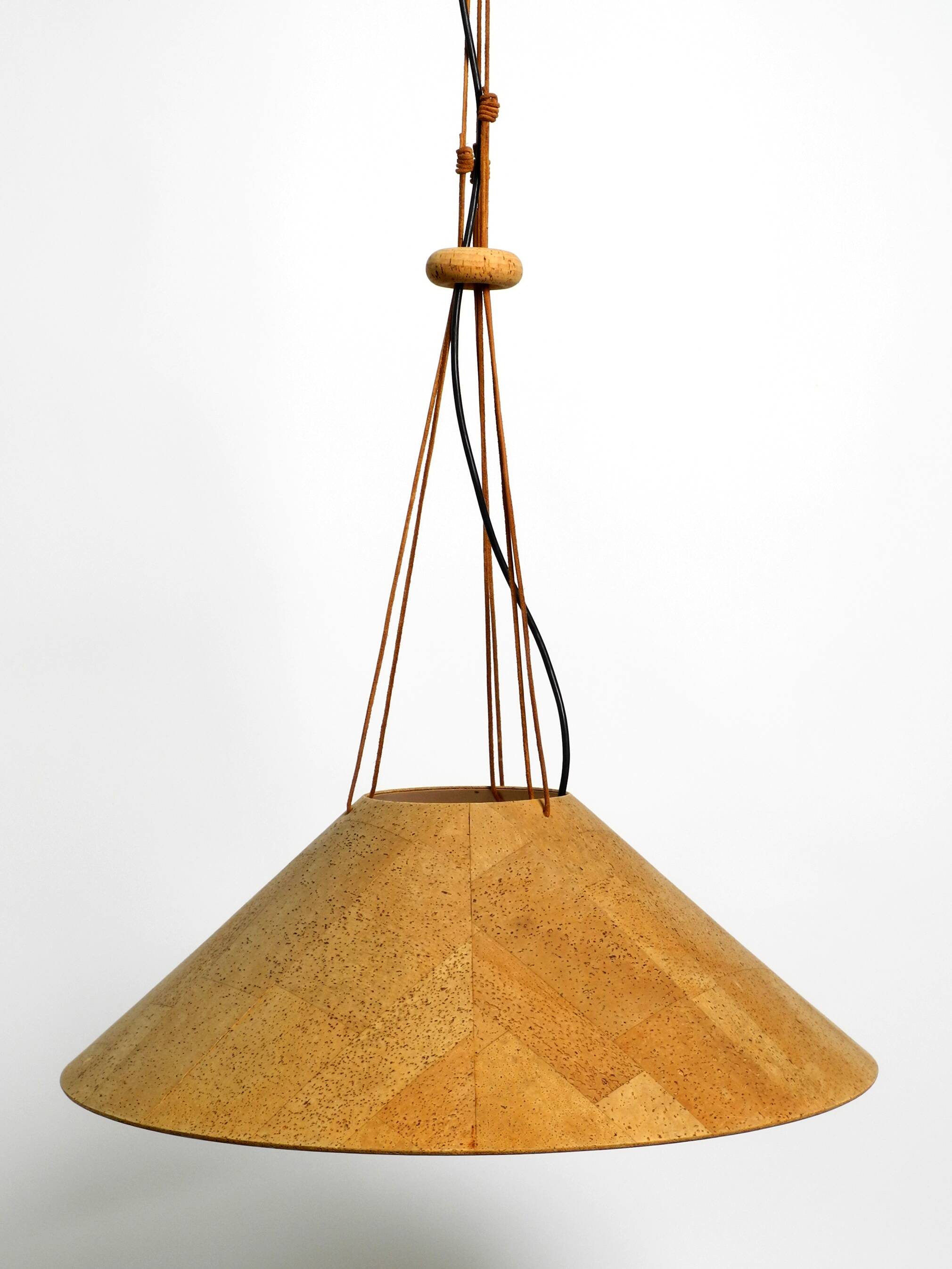 1970s cork ceiling lamp by M-Design | by Willhelm Zanoth and Ingo Maurer