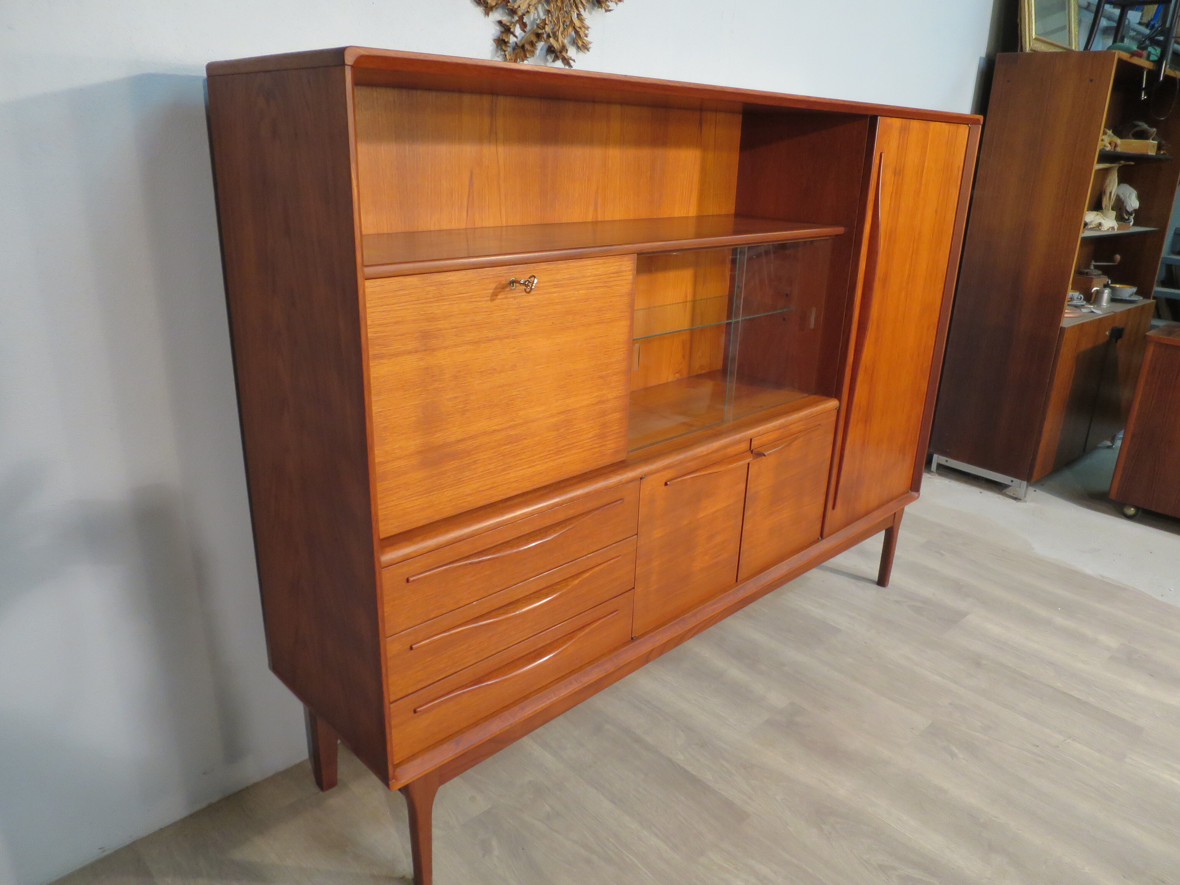 Scandinavian secretary of the 70s in teak