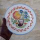 Assiette ancienne faience de Luneville  fleurs