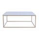 Square coffee table in white marble Ibiza