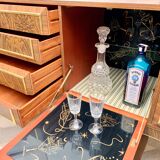 Vintage sideboard with drinks cabinet with drawers