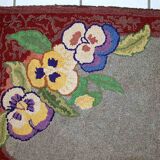 Handmade Old American Hooked Rug 1C422