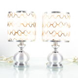 Pair of bedside lamps, 70s