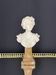 Bust of a young woman in carved alabaster – Art Nouveau style