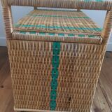 Rattan toy chest