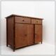 Mid-century bamboo and rattan buffet - 1960s