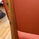 6 vintage chairs from the 50s/60s, wooden structure and skai covering.