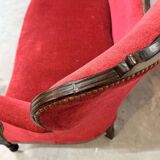 Antique Louis-Philippe velvet sofa