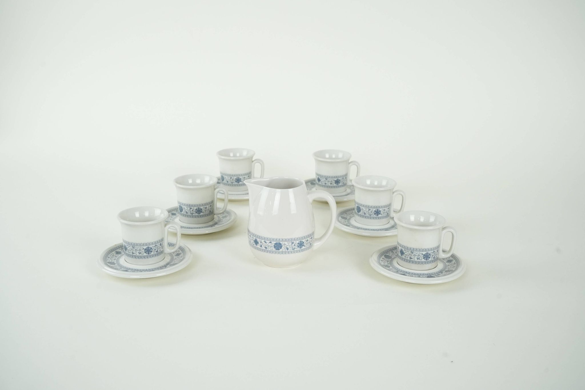 Teapot and cup set, Italian design, 1970s, made in Italy