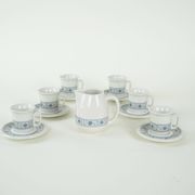 Teapot and cup set, Italian design, 1970s, made in Italy