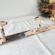 Vintage enameled cast iron wall hook with 3 hooks