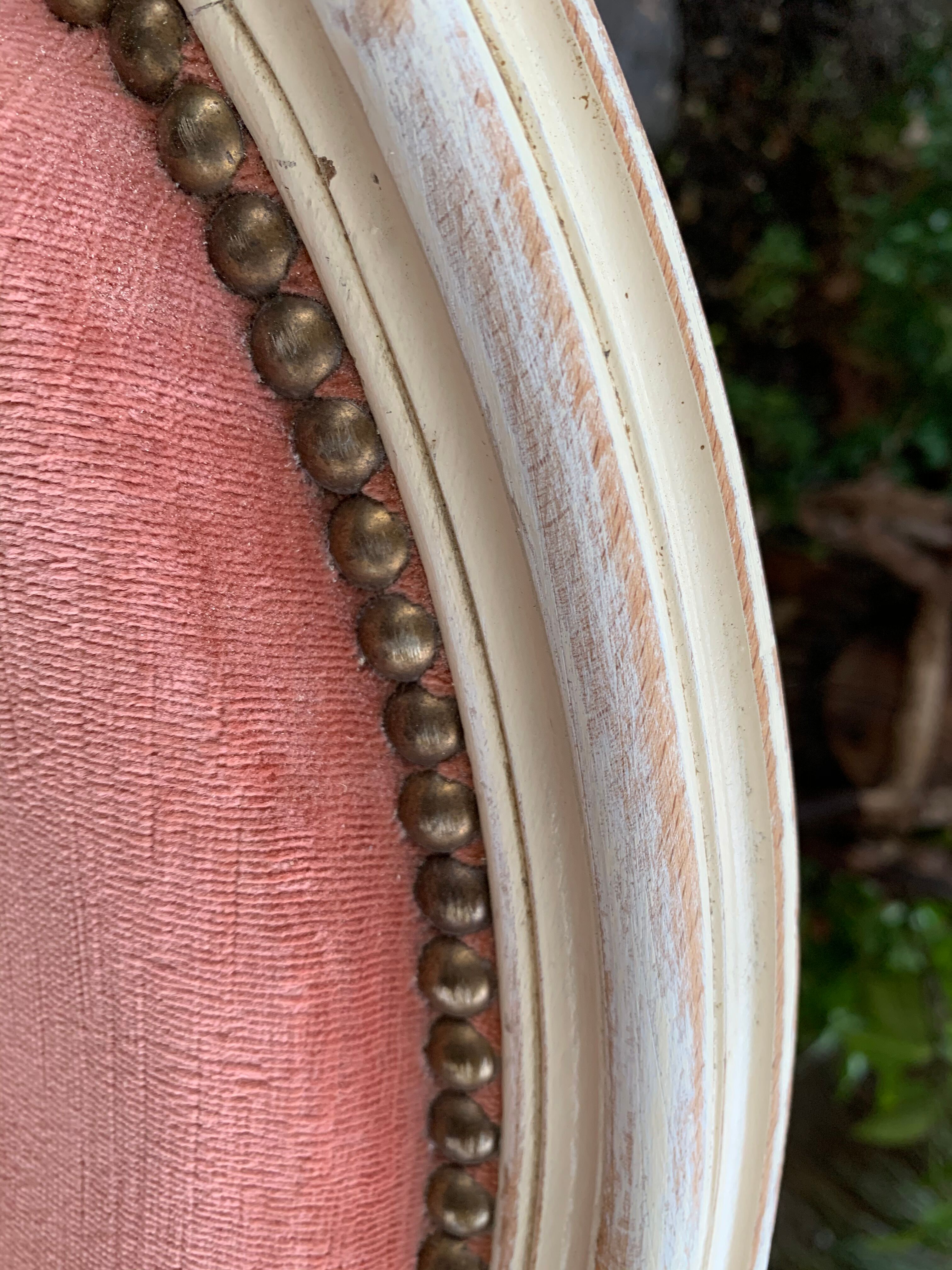 Pink velvet convertible chair