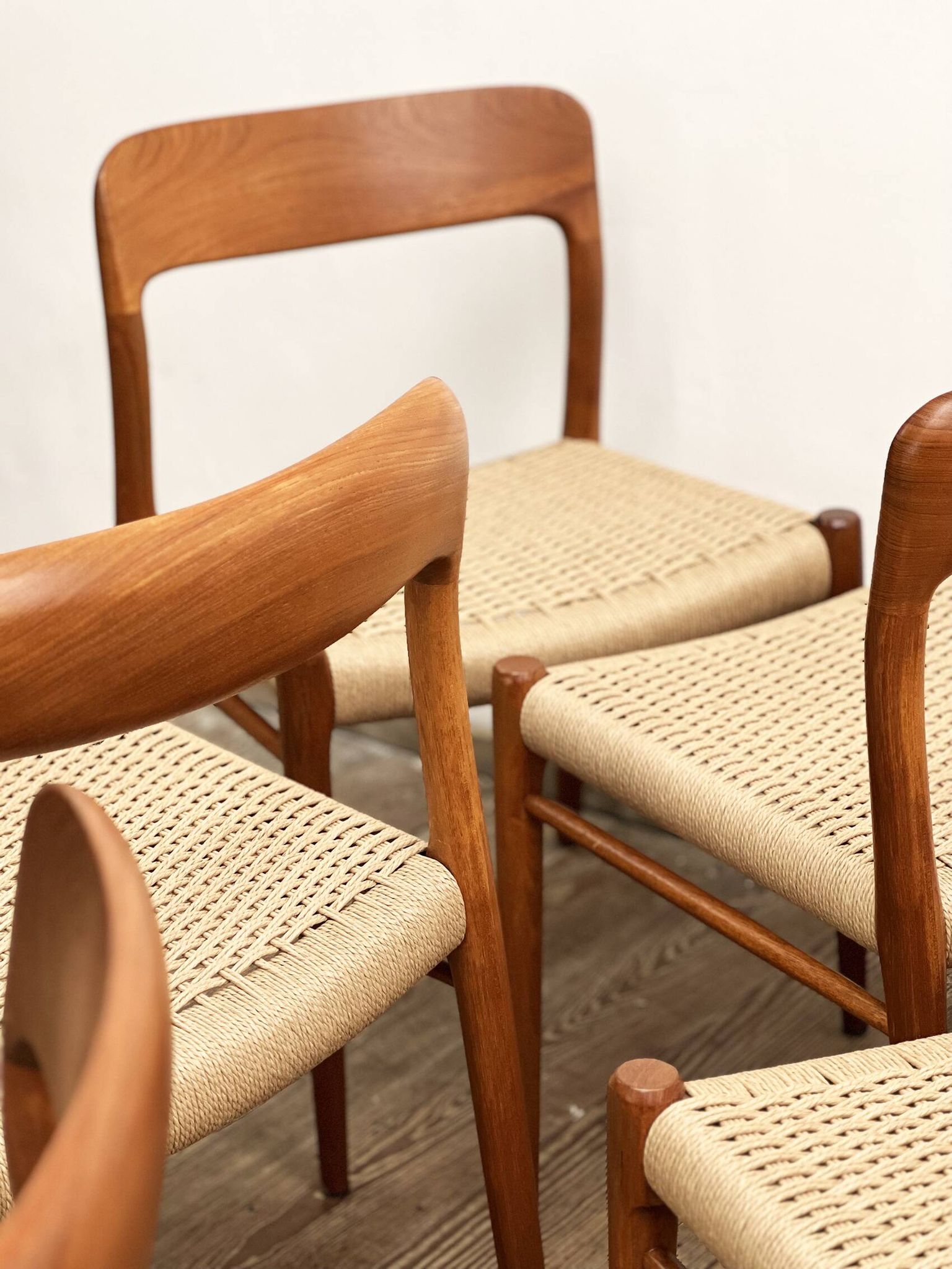 Set of 6 dining chairs by Niels O. Møller for J.L. Mollers