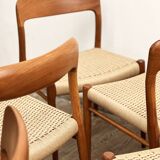 Set of 6 dining chairs by Niels O. Møller for J.L. Mollers