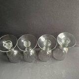 4 verres à eau XIXème – Établissements Legras
