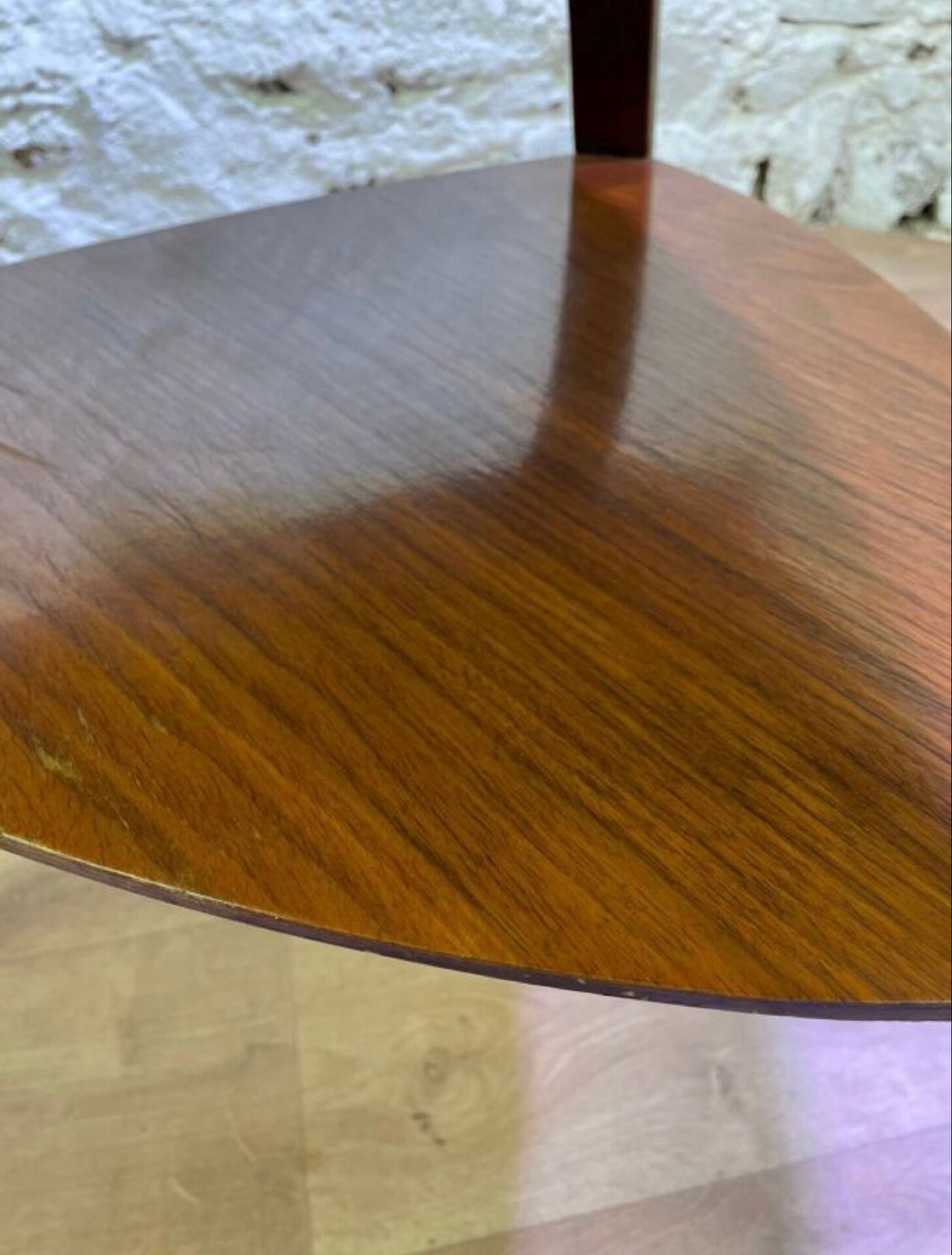 Tripod side table Bow Wood by Steiner