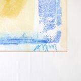 Painting, signed abstract painting, 70s