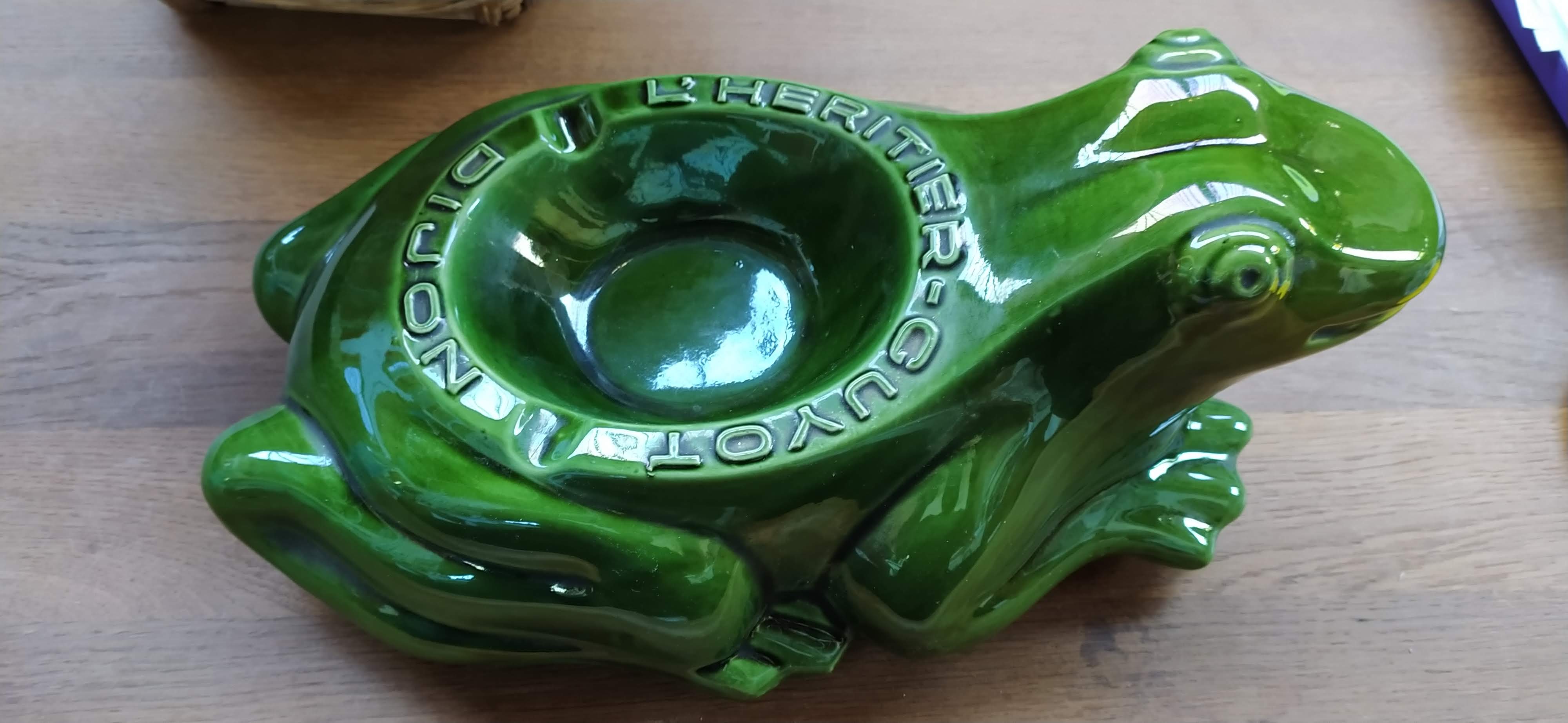 Frog ashtray L'Héritier-Guyot Dijon