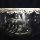 Crystal and silver bowl