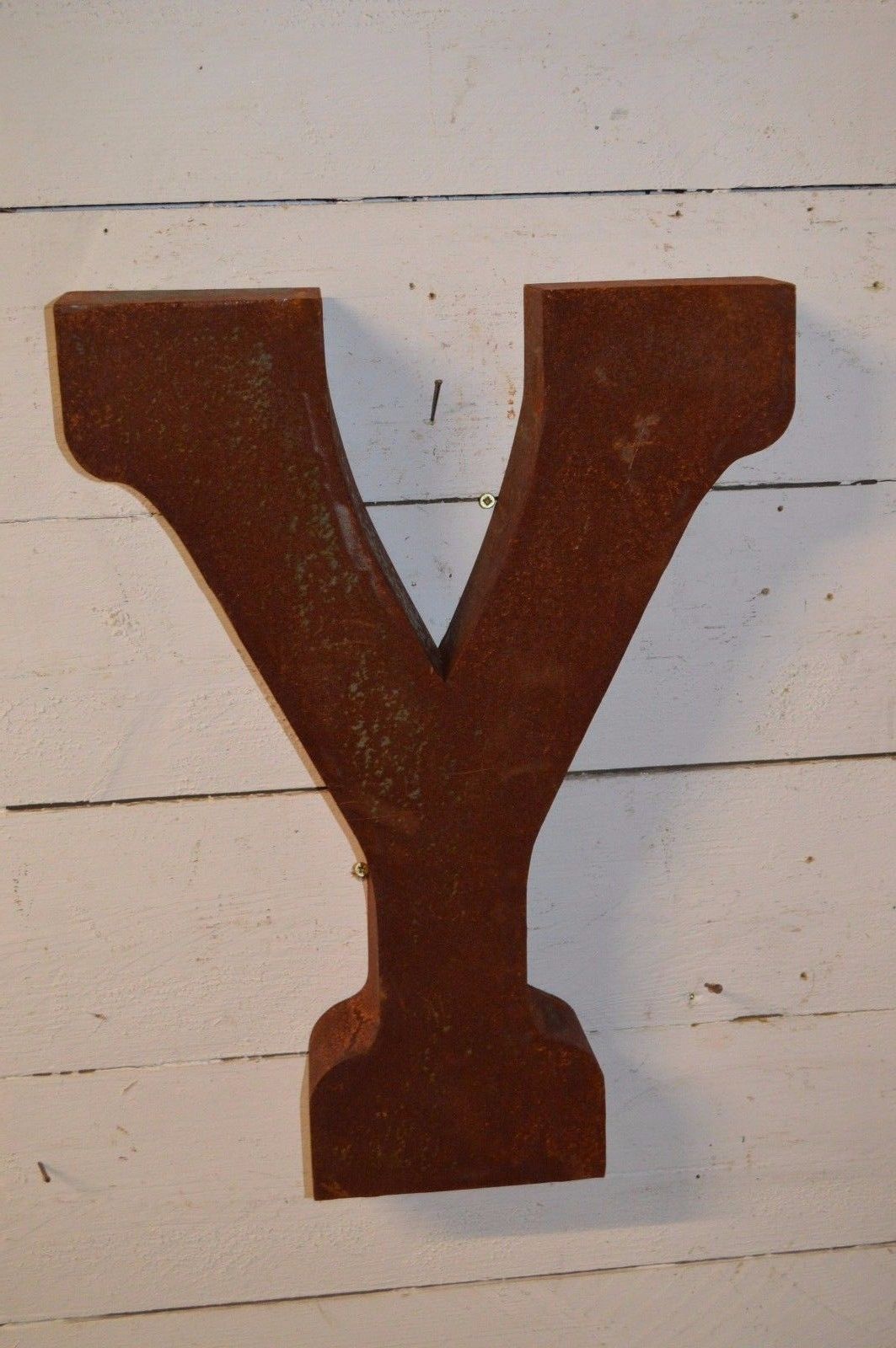 Industrial iron letter "Y"