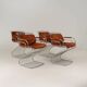 SET OF FOUR GASTONE RINALDI CHAIRS FOR RIMA, ITALY