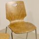 Pair of stackable chairs in Plywood plywood. Ref Leo.