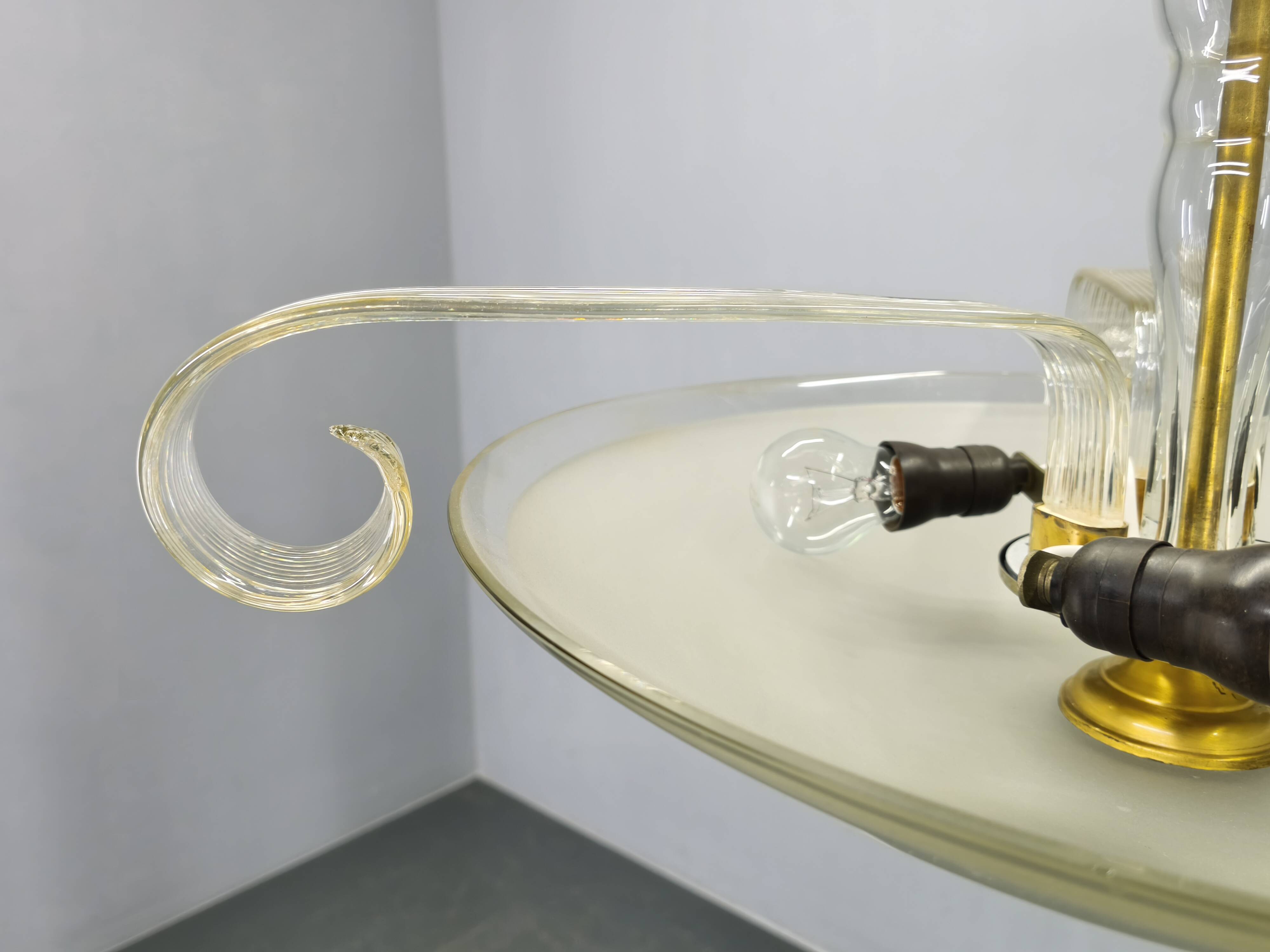 Art Deco lustre produced in Czechoslovakia during the 1940s.