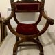 Renaissance-style Dagobert armchair in wood