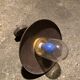 Industrial swan neck wall light