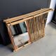 Wall-mounted bamboo coat rack