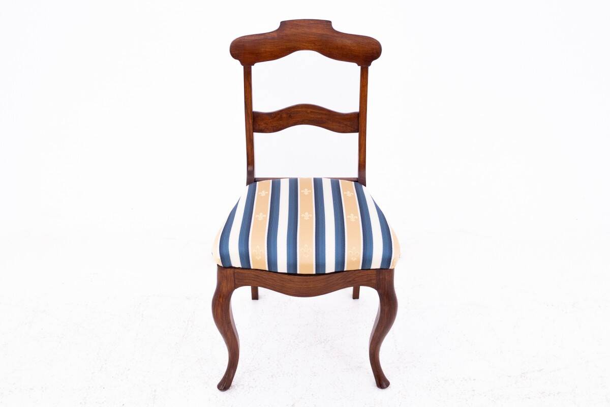 Five antique chairs, Northern Europe, around 1890. After renovation.