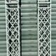Pair of garden portico columns in wrought iron XX century