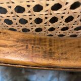 Set of 4 caned chairs