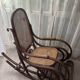 Thonet rattan rocking chair from the 1920s.