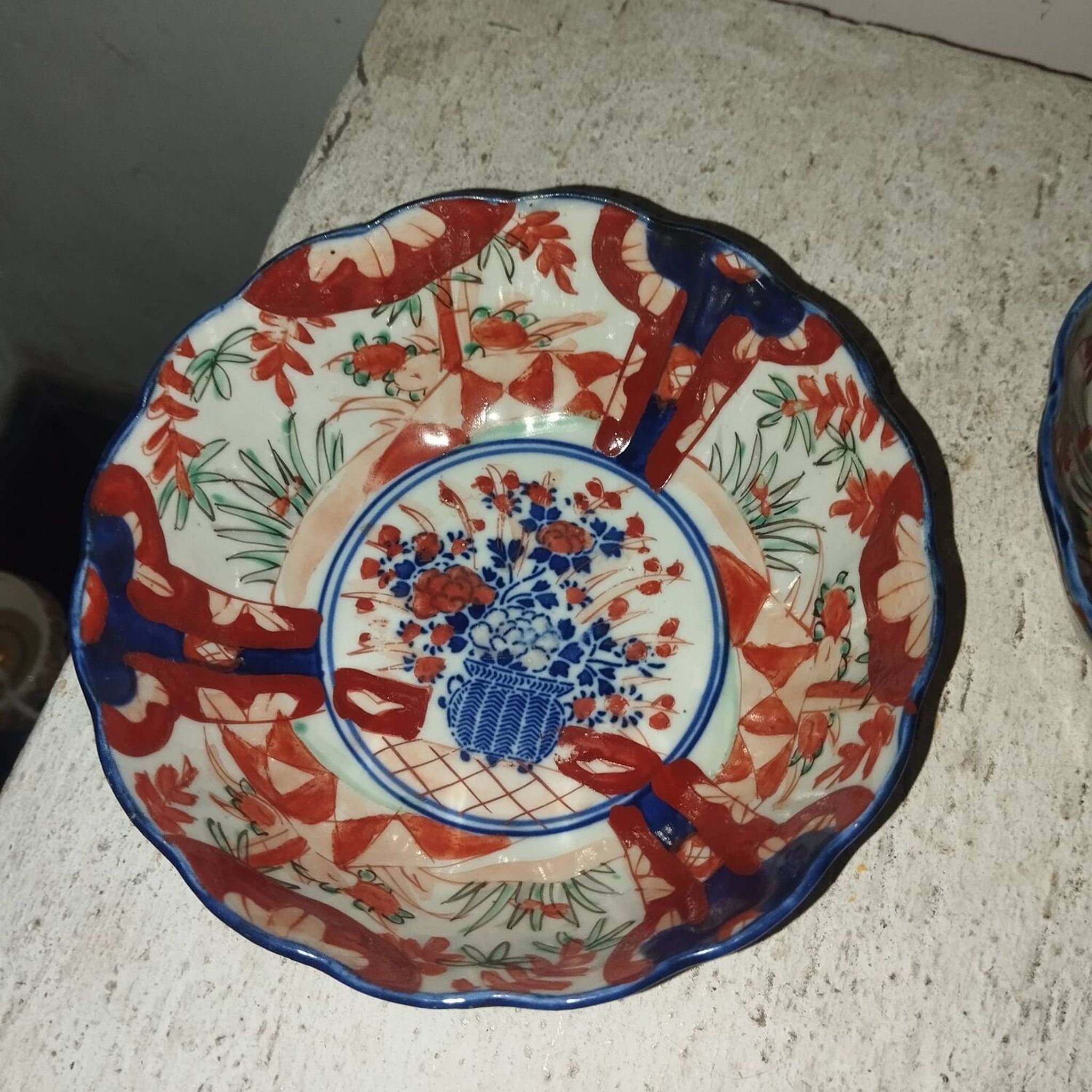 Paire de bols coupes porcelaine Imari