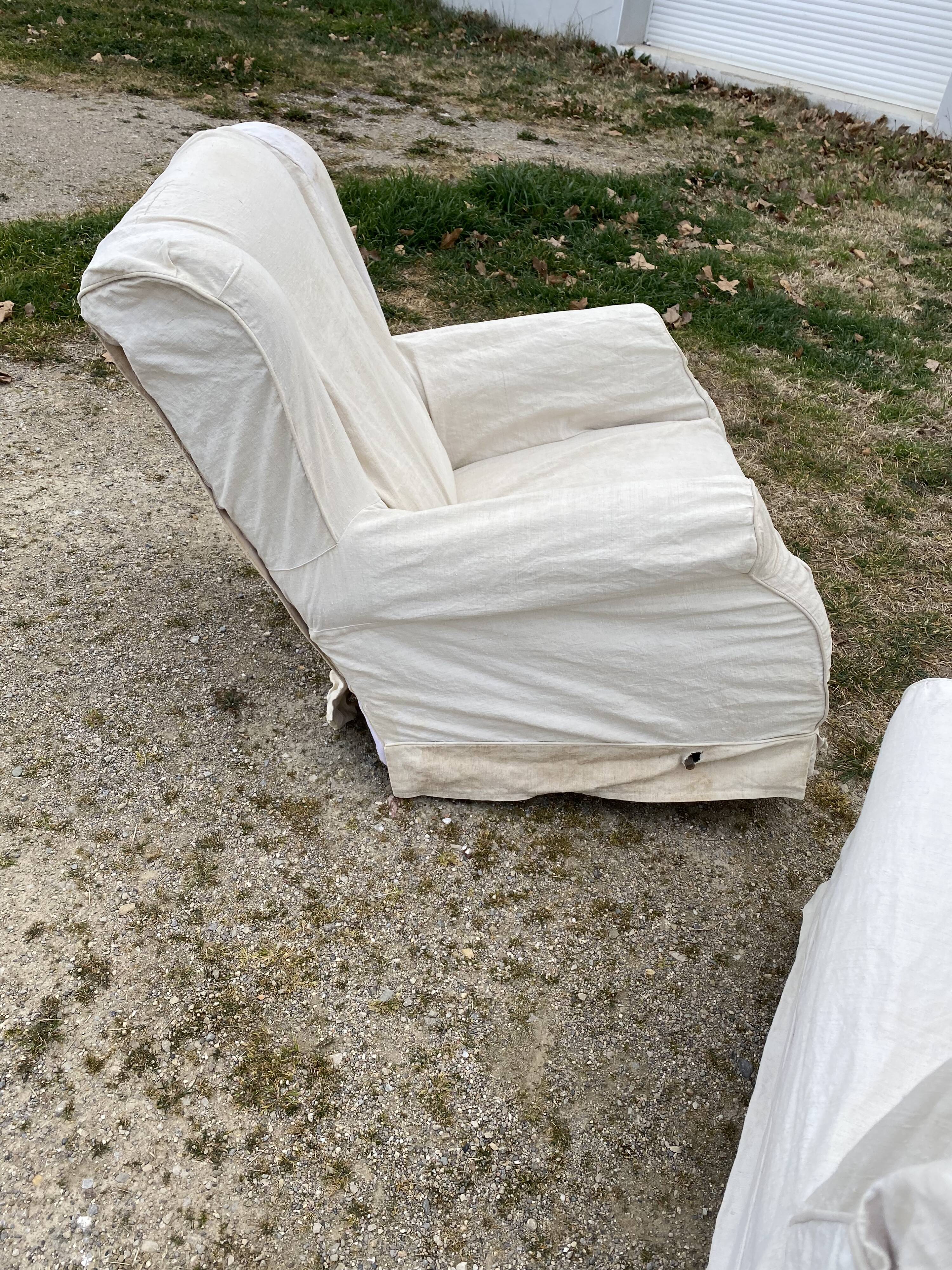 Pair of armchairs 1940 rocking-chair