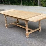 Table à manger de ferme extensible rénovée en bois 260cm