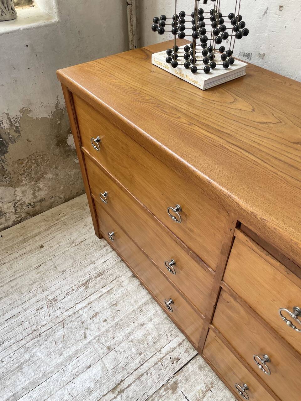 XXL golden oak craft furniture from the 50s