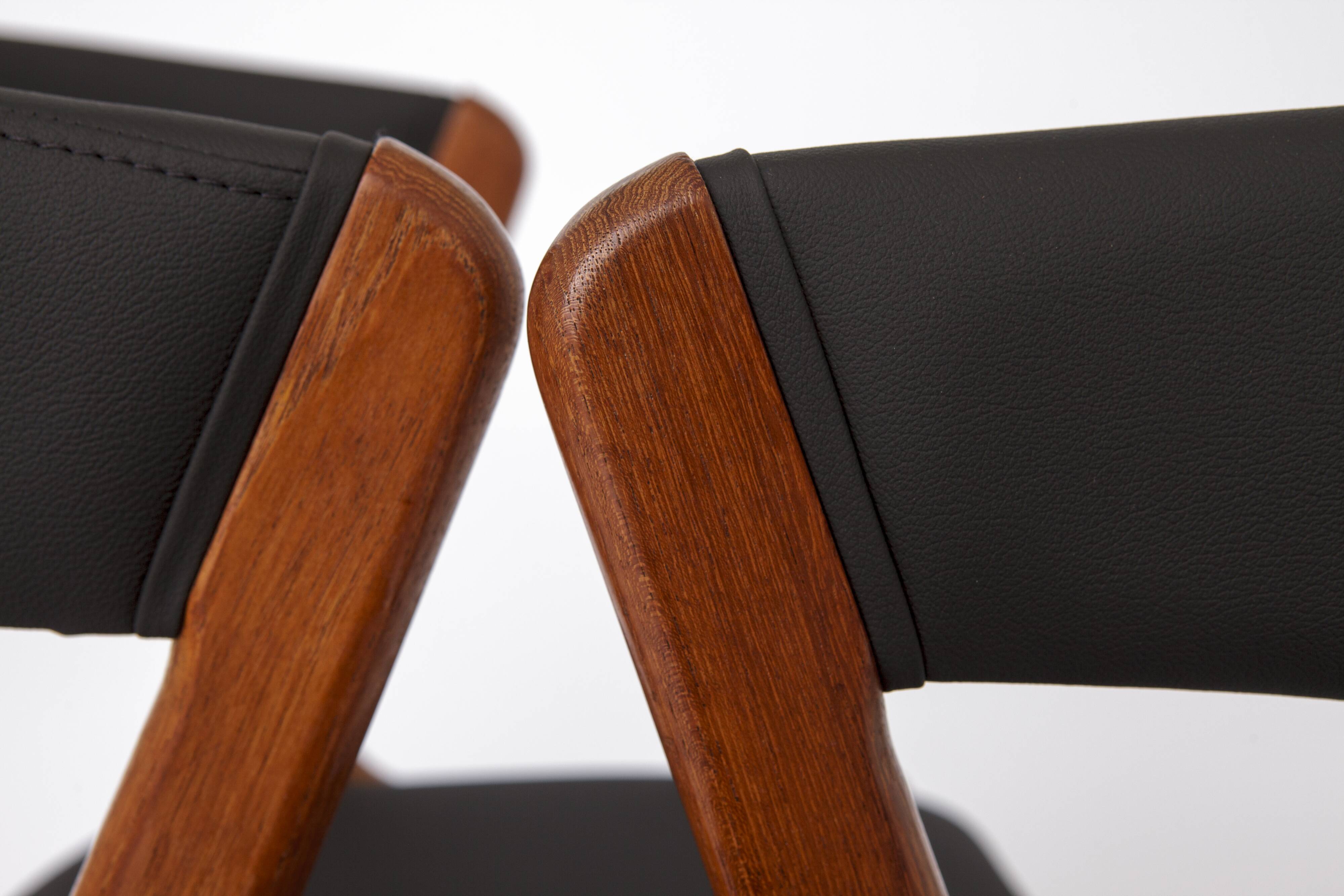 2 Chairs by Kai Kristiansen, model T21, Danish Teak 1960s