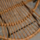 Paire de fauteuils coquille en rotin