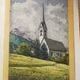 Aquarelle Et China Motiven Vigo Di Fassa Signé E.Baldwin 1955