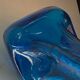 Blue glass vase, 1960s, Gunther Lambert