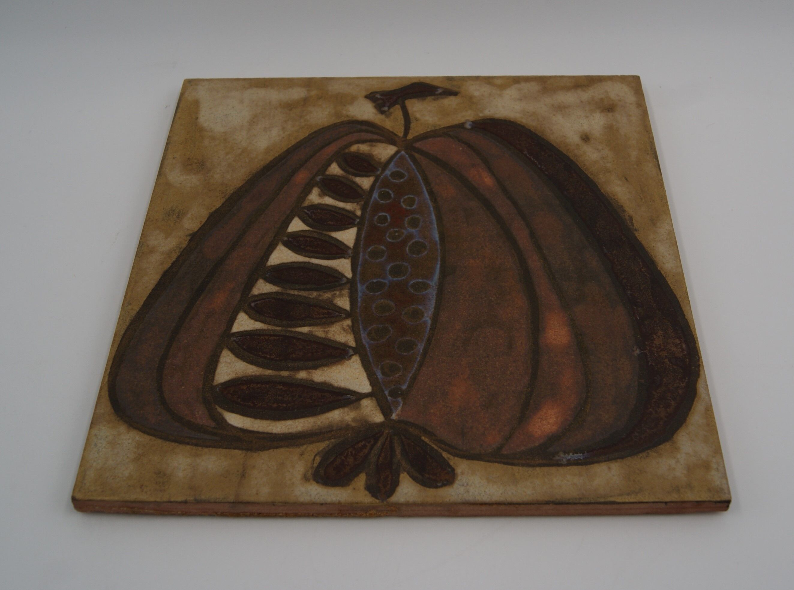 Vintage Vallauris ceramic tile